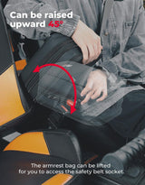 Kemimoto Polaris RZR 1000 XP UTV Armrest Safe Console Storage Bag