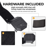 Kemimoto Polaris RZR 570 Front Full Windshield with 4 Black Clamps