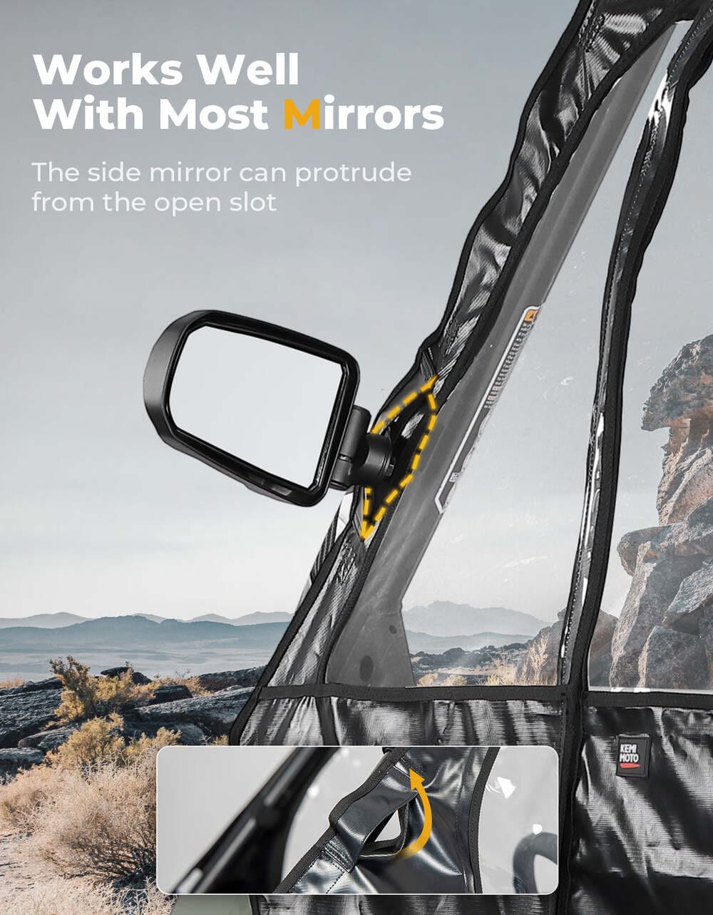 Kemimoto Polaris RZR 570 UTV Soft Cab Enclosure