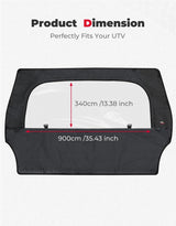 Kemimoto Polaris RZR 570 UTV Rear Windshield w/ Zipper