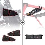 Kemimoto Polaris RZR Front Side Door Bags & Roof Overhead Storage Bag