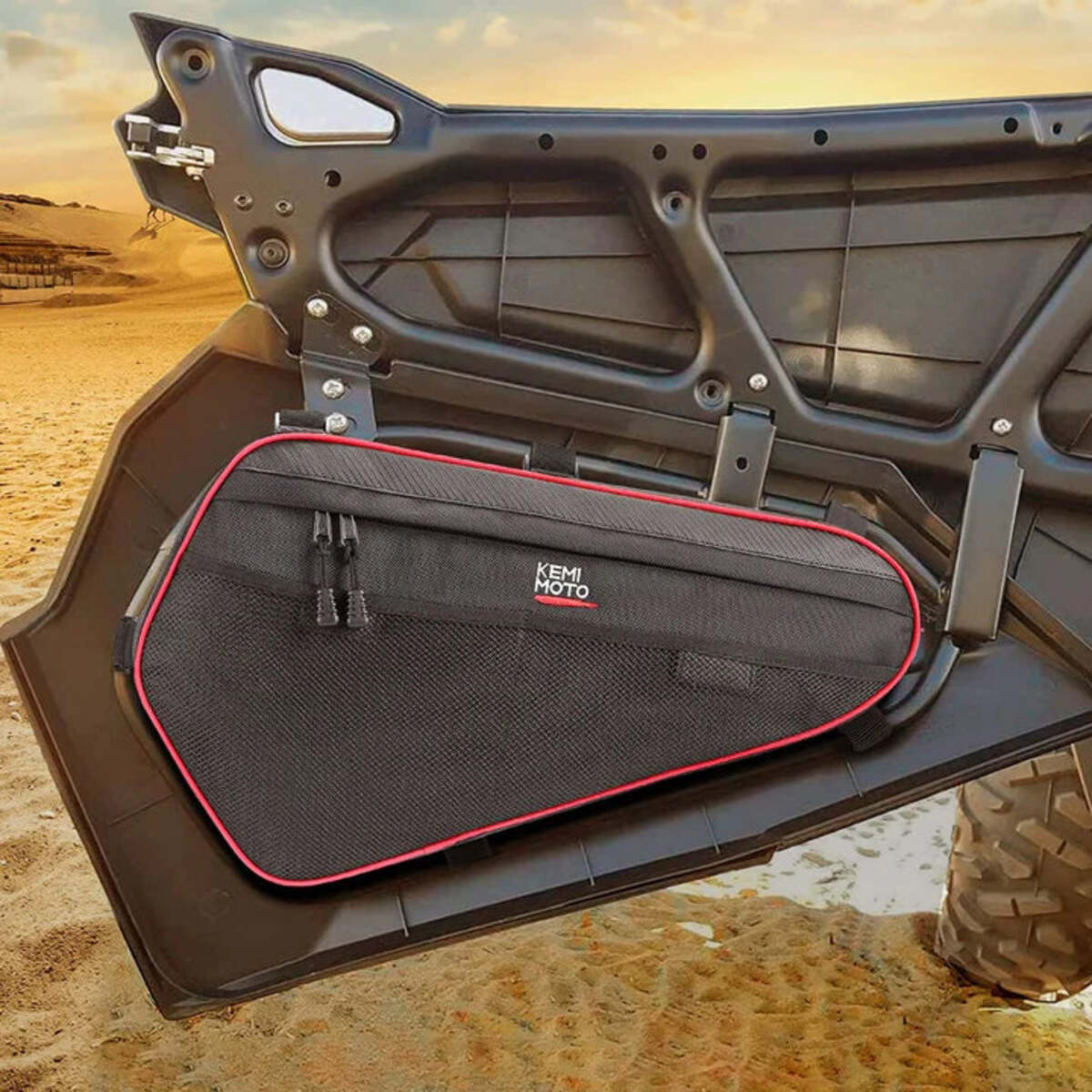 Kemimoto Polaris RZR Lower Door Storage Bag & Rear Side Door Bags