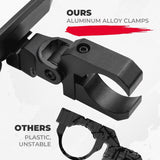 Kemimoto Polaris RZR Pro XP 1.65"-2" Roll Bar Rear View Mirror w/ Light Built-in Rechargeable Battery