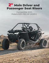 Kemimoto Polaris RZR Pro XP 2'' Risers Spacers Lift Kit - 8 pcs