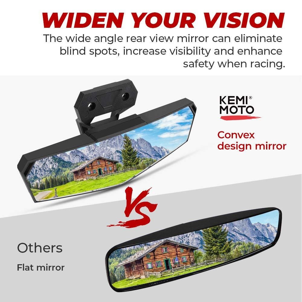 Kemimoto Polaris RZR Pro XP Center Rear View Mirror