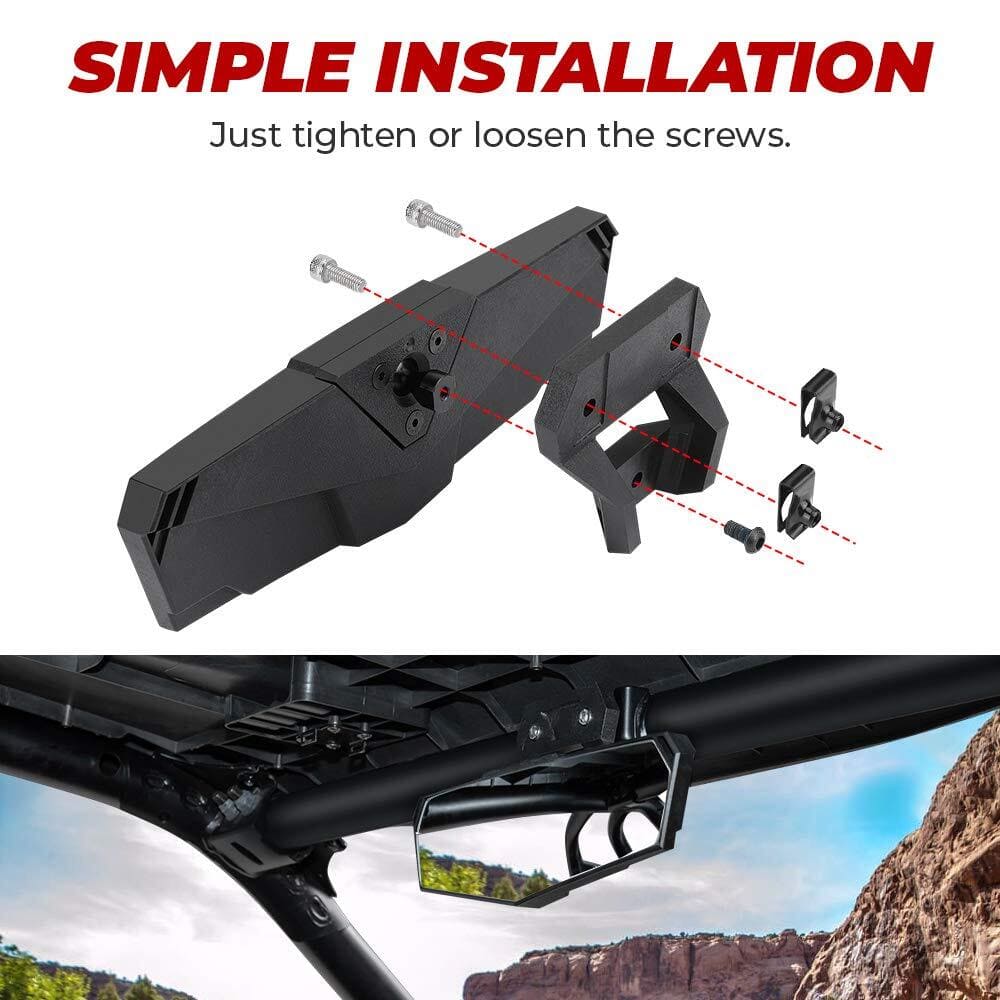 Kemimoto Polaris RZR Pro XP Center Rear View Mirror