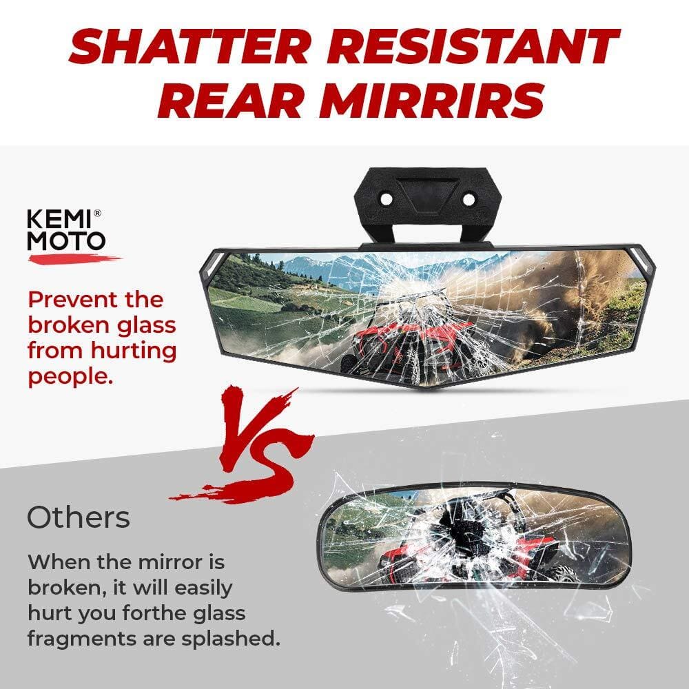 Kemimoto Polaris RZR Pro XP Center Rear View Mirror