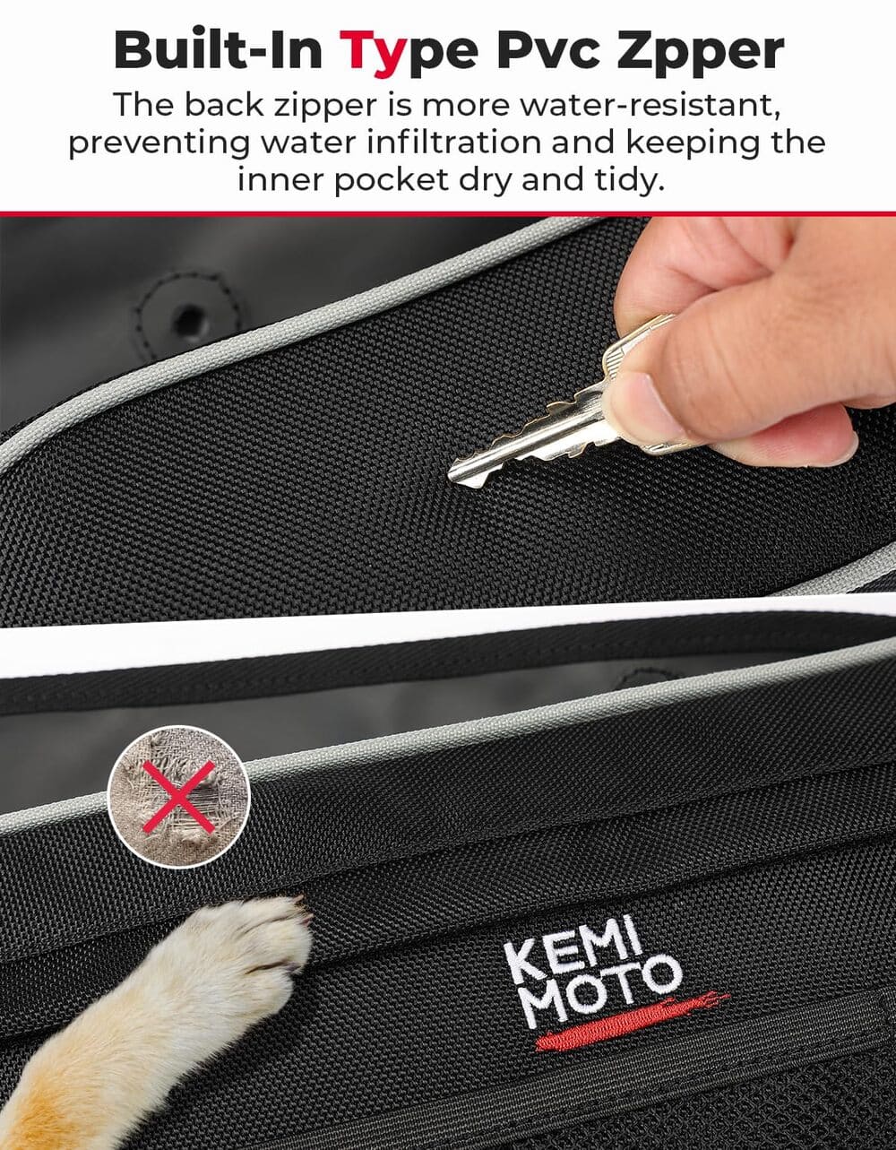 Kemimoto Polaris RZR Pro XP Front Door Bags w/ Knee Pads