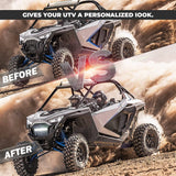 Kemimoto Polaris RZR Pro XP Front Mesh Grill w/ LED Light Bar