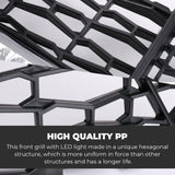 Kemimoto Polaris RZR Pro XP Front Mesh Grill w/ LED Light Bar