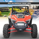 Kemimoto Polaris RZR Pro XP Front Mesh Grill w/ LED Light Bar