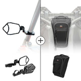 Kemimoto Polaris RZR Pro XP Rear View Side Mirrors & Center Shoulder Bag
