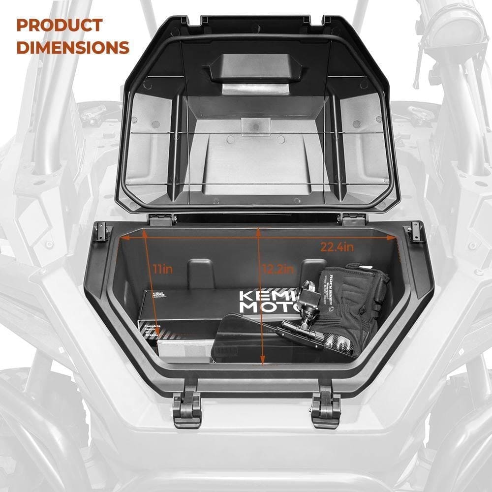 Kemimoto Polaris RZR Pro XP UTV 42 QT Rear Cargo Storage Box