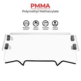 Kemimoto Polaris RZR PRO XP / XP 4 UTV Half Windshield