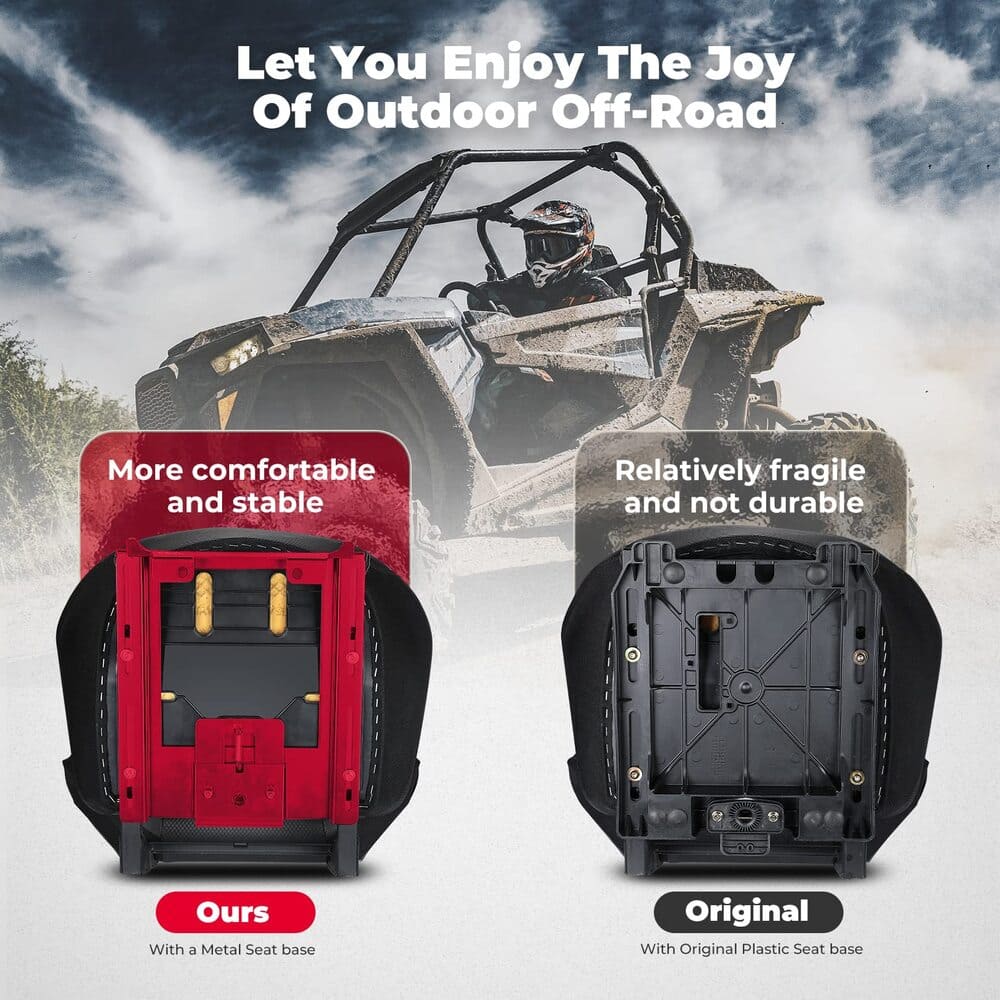 Kemimoto Polaris RZR S 1000 UTV Metal Seat Lowering Base