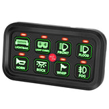 Kemimoto Polaris RZR UTV 12-24V 8 Gang Switch Panel