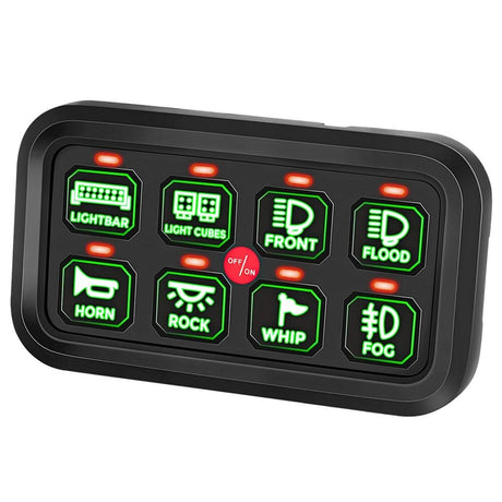 Kemimoto Polaris RZR UTV 12-24V 8 Gang Switch Panel