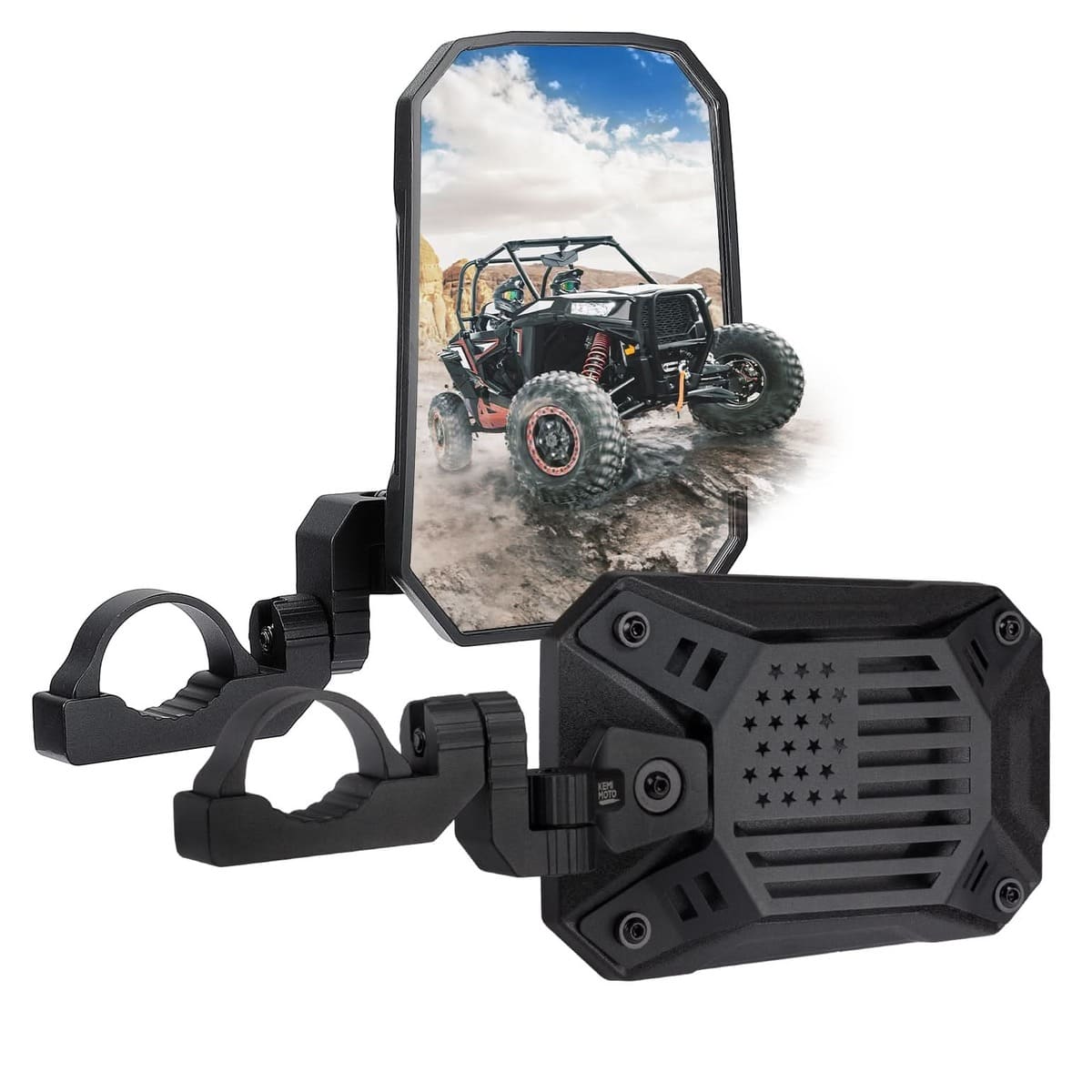 Kemimoto Polaris RZR UTV Aluminum Side Mirrors