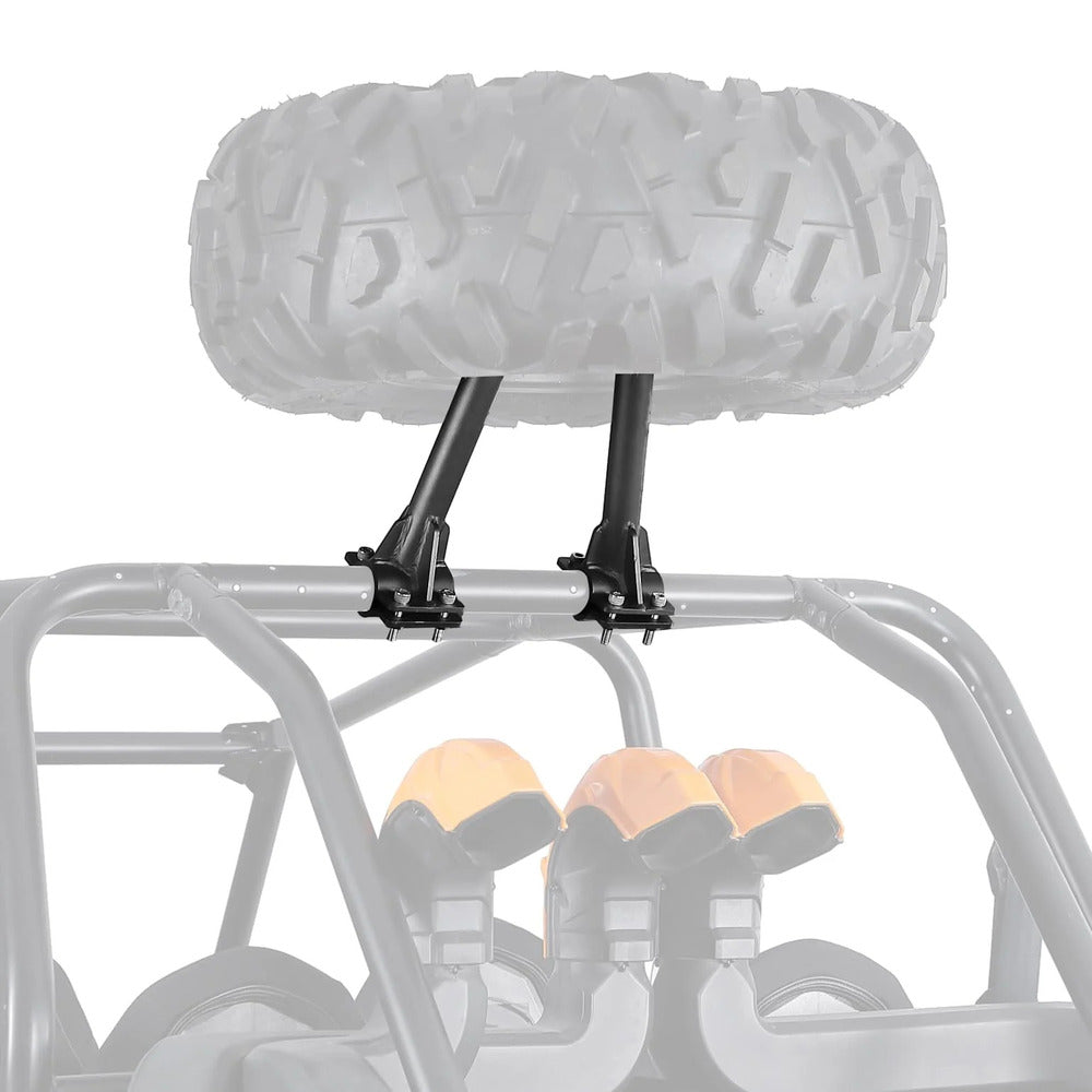 Kemimoto Polaris RZR UTV Spare Tire Carrier For 1.5''-2'' Roll Cage