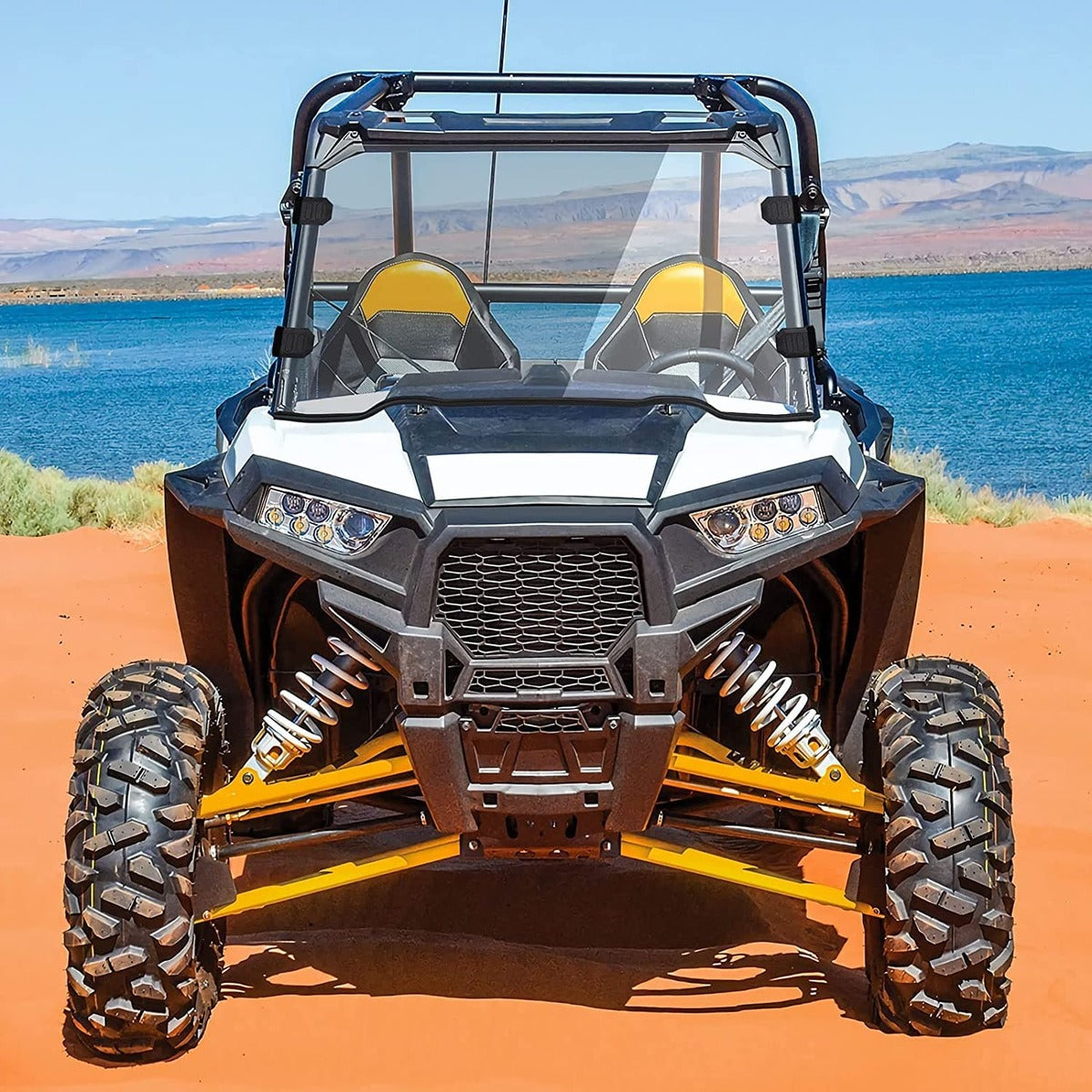 Kemimoto Polaris RZR XP 1000/4 Front Full Windshield 