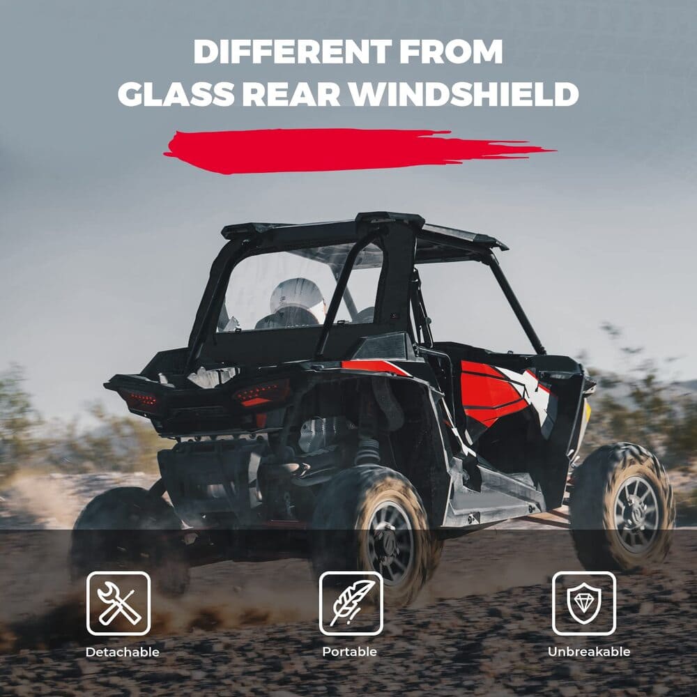 Kemimoto Polaris RZR XP 1000 /4 Soft Rear Windshield