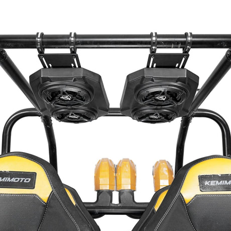 Kemimoto Polaris RZR XP 1000 6.5'' UTV Bluetooth Sound System Speakers w/ 625''-1.9'' Roll Bar