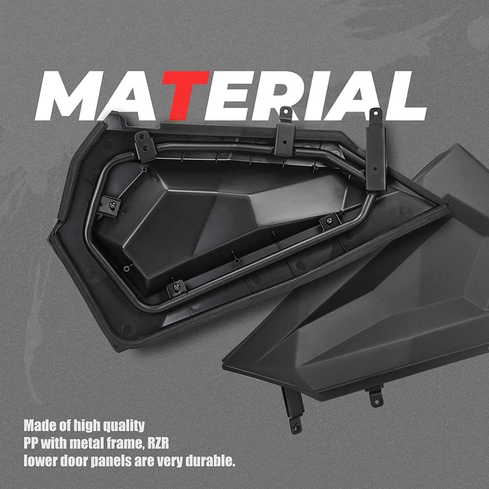 Kemimoto Polaris RZR XP 1000 60" Lower Half Door Inserts Panels - 2 Doors