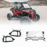 Kemimoto Polaris RZR XP 1000 Cab Enclosures 2 Soft Upper Doors & 3-in-1 Flip Windshield