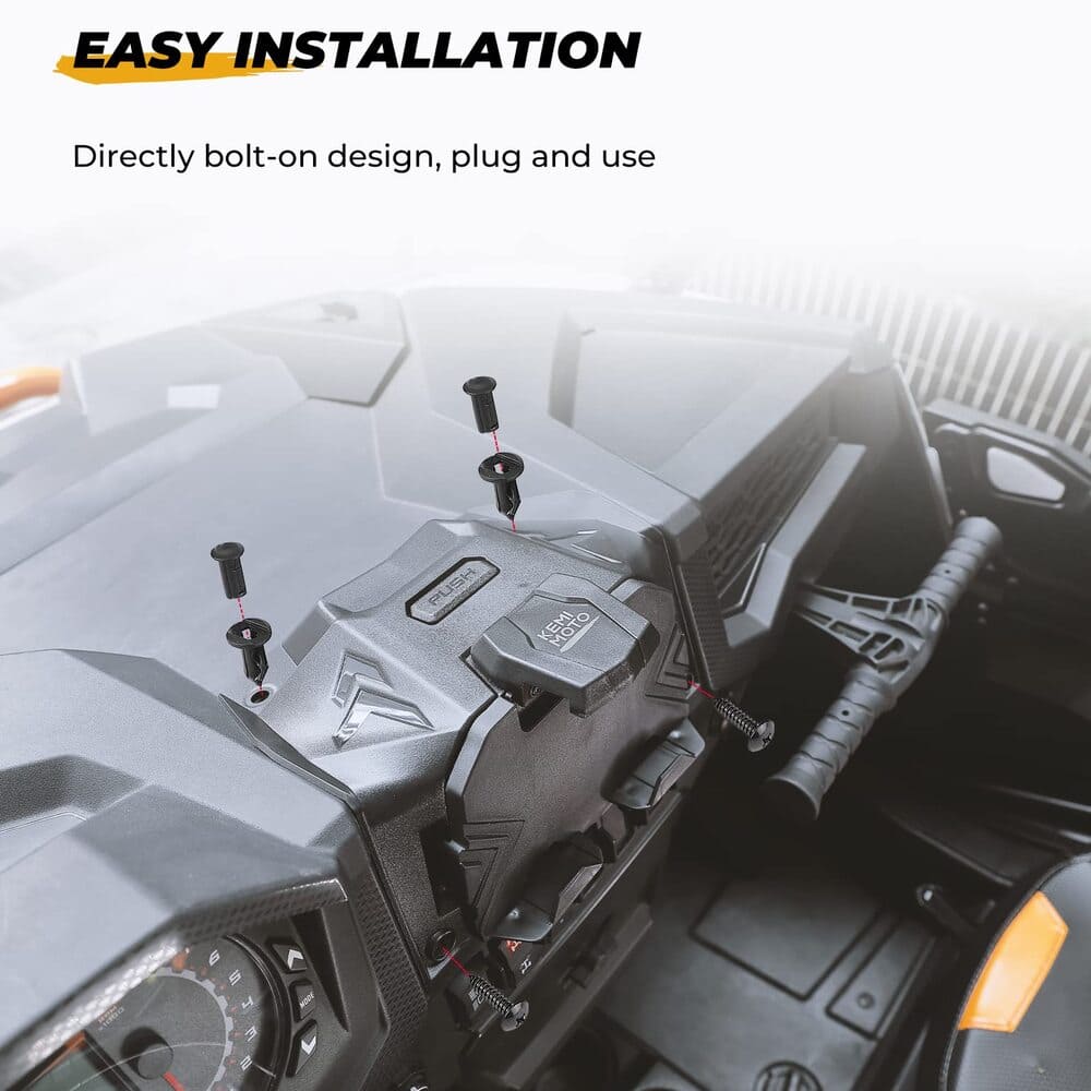 Kemimoto Polaris RZR XP 1000 Electric Device GPS Mount Storage Box