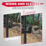 Kemimoto Polaris RZR XP 1000 Fit 1.6"-2" Roll Bar UTV Side Mirrors w/ Windshield