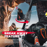 Kemimoto Polaris RZR XP 1000 Fit 1.6"-2" Roll Bar UTV Side Mirrors w/ Windshield