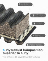 Kemimoto Polaris RZR XP 1000 Heavy Duty Carbon Drive Belt