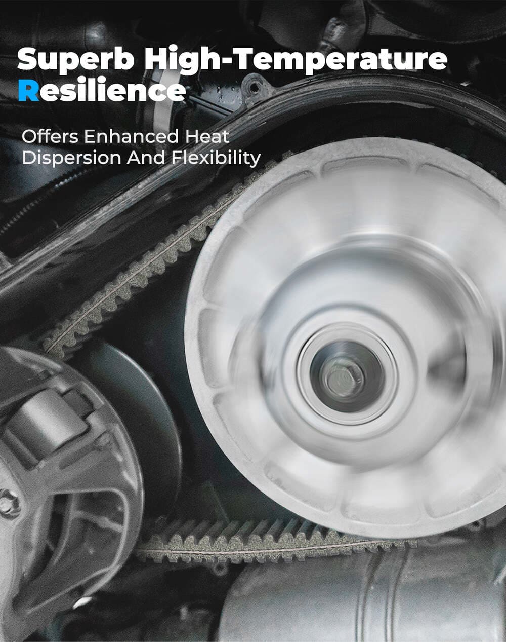 Kemimoto Polaris RZR XP 1000 Heavy Duty Carbon Drive Belt