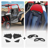 Kemimoto Polaris RZR XP 1000 Lower Half Door Inserts Panels & Harness Pass-through Bezel