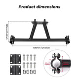Kemimoto Polaris RZR XP 1000 Spare Tire Carrier Mount
