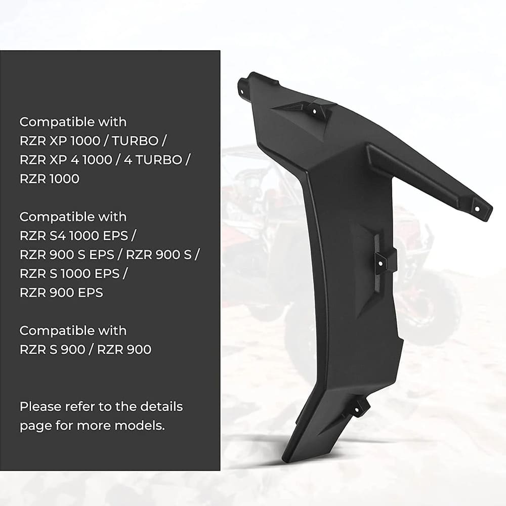 Kemimoto Polaris RZR XP 1000 Extended Front Full Mud Flaps - 2PCs