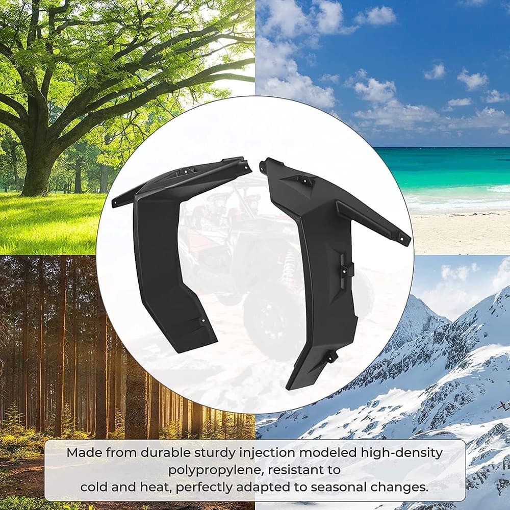 Kemimoto Polaris RZR XP 1000 Extended Front Full Mud Flaps - 2PCs