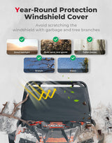 Kemimoto Polaris RZR XP 1000 / Turbo Windshield Cover for Ice and Snow