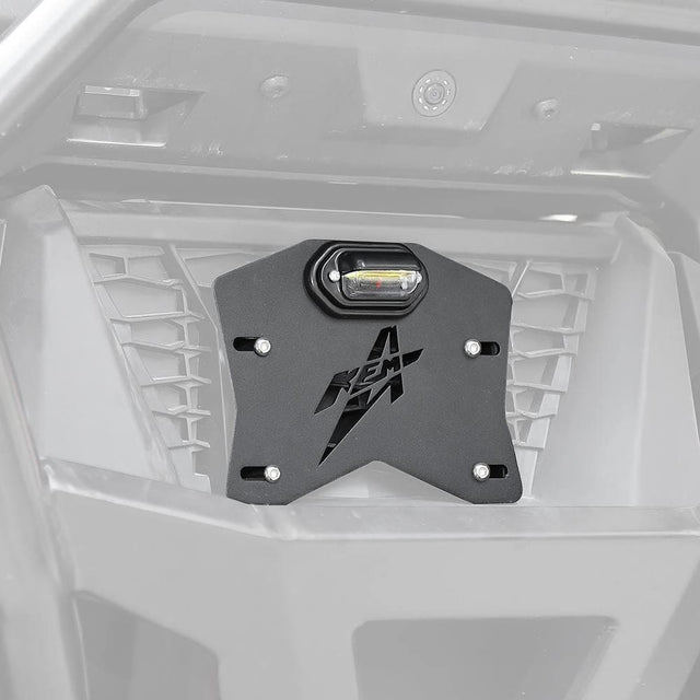 Kemimoto Polaris RZR XP 1000 Universal LED License Plate Bracket Kit