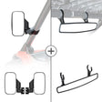 Kemimoto 1.75"-2" Clamps UTV Side View & Center Rear View Mirror