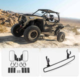 Kemimoto 1.75"-2" Clamps UTV Side View & Center Rear View Mirror