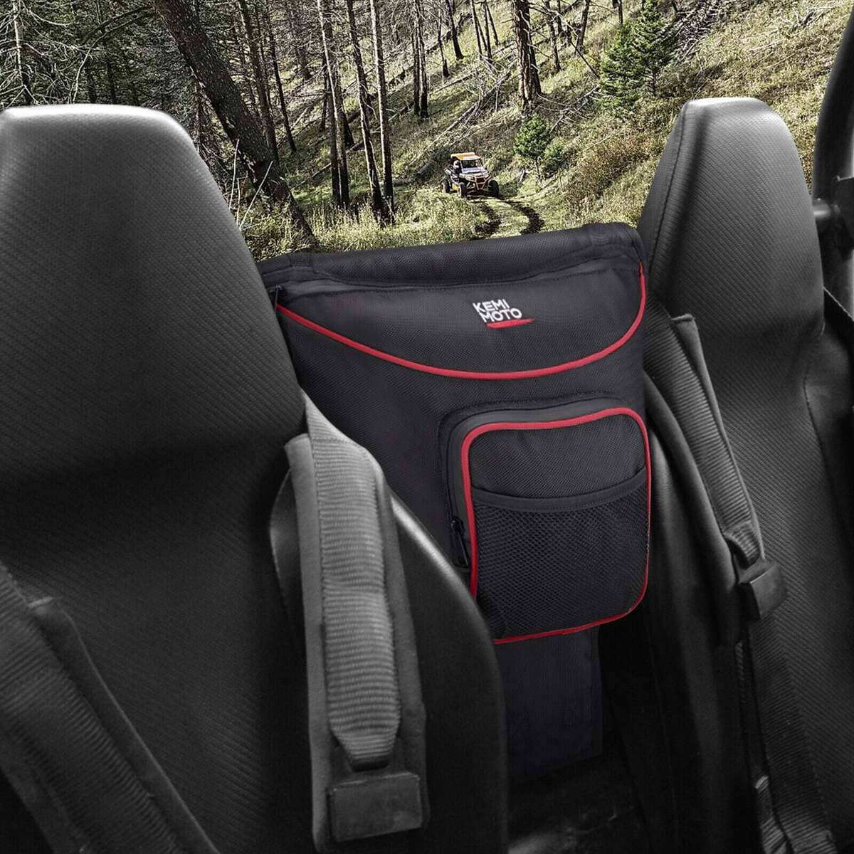 Kemimoto Polaris RZR XP 1000 UTV Cab Pack Center Seat Storage Bag