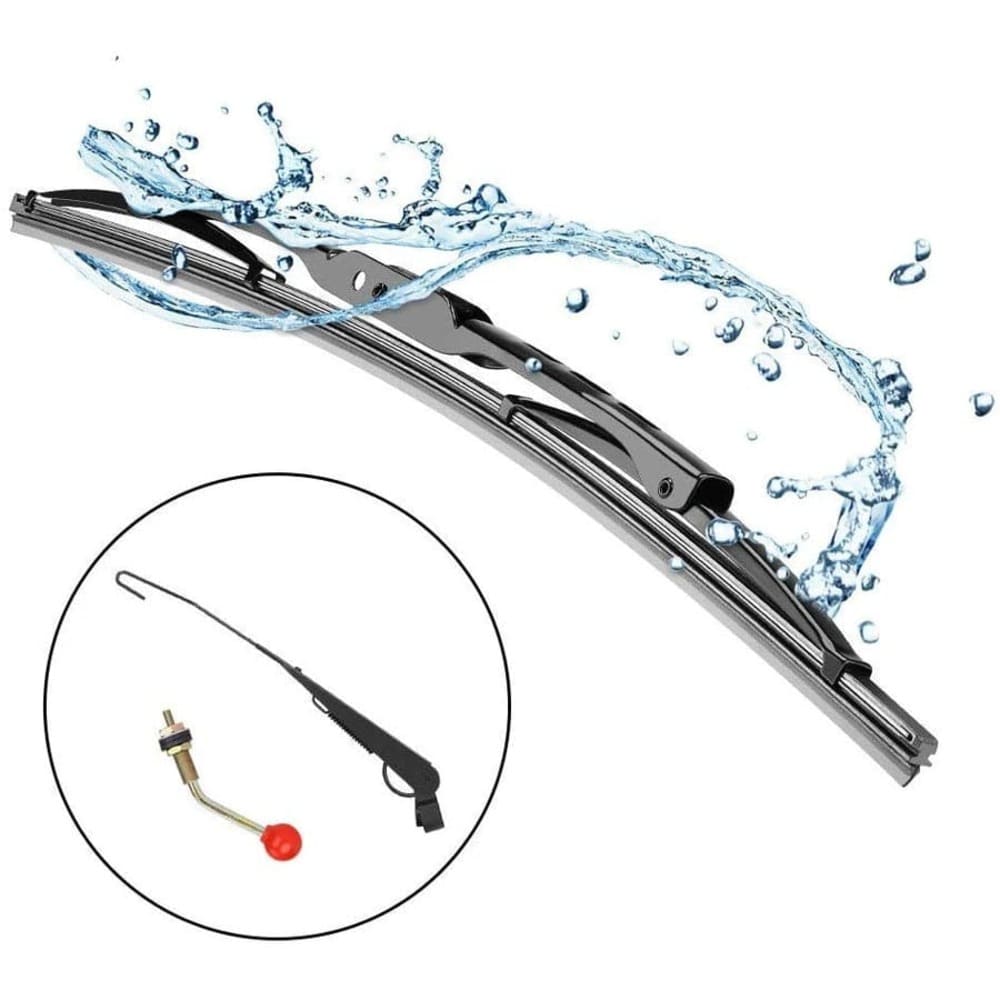 FQPJ001 Wiper Kit Manual Hand-Operated Windshield Wiper For UTVs - Fits Polaris RZR, Ranger, Can-Am & More Polaris Ranger 700 Xp 2007 - Foto 4