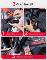 Kemimoto Polaris RZR XP 1000 UTV Side Mirrors