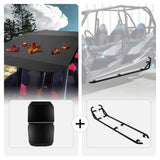 Kemimoto Polaris RZR XP 4 1000 Aluminum Roof & 4 Steel Side Steps Nerf Bars