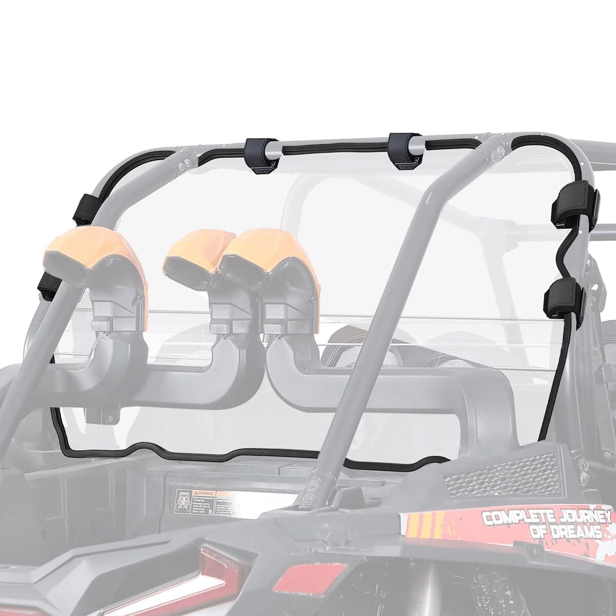 Kemimoto Polaris RZR XP 4 1000 Heavy Duty Rear Windshield - 4 Seater
