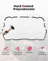 Kemimoto Polaris RZR XP 4 1000 Heavy Duty Rear Windshield - 4 Seater