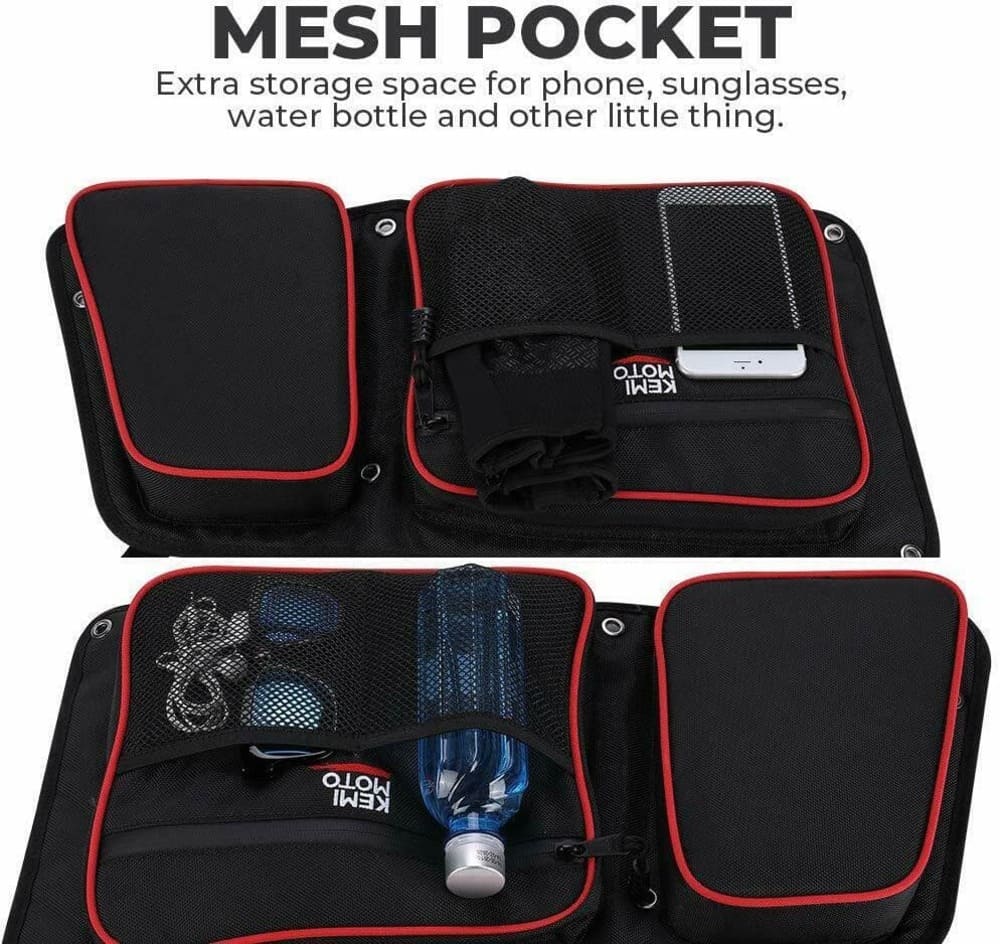 Kemimoto Polaris RZR XP 4 1000 Knee Pad Rear Side Door Bags