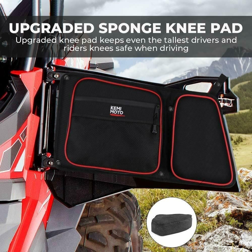 Kemimoto Polaris RZR XP 4 1000 Knee Pad Rear Side Door Bags