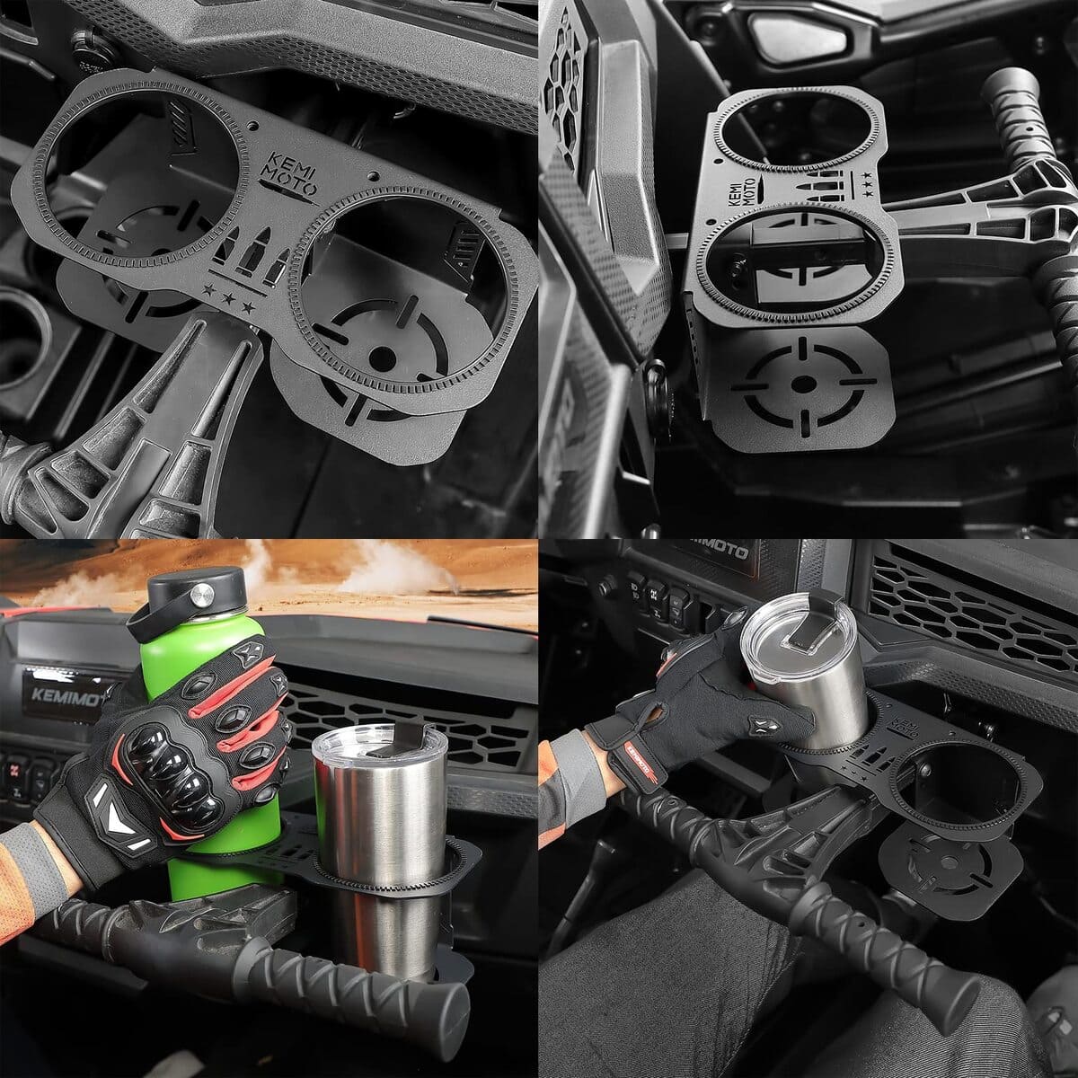 Kemimoto Polaris RZR XP Upgrade Stable Garb Bar Cup Holder